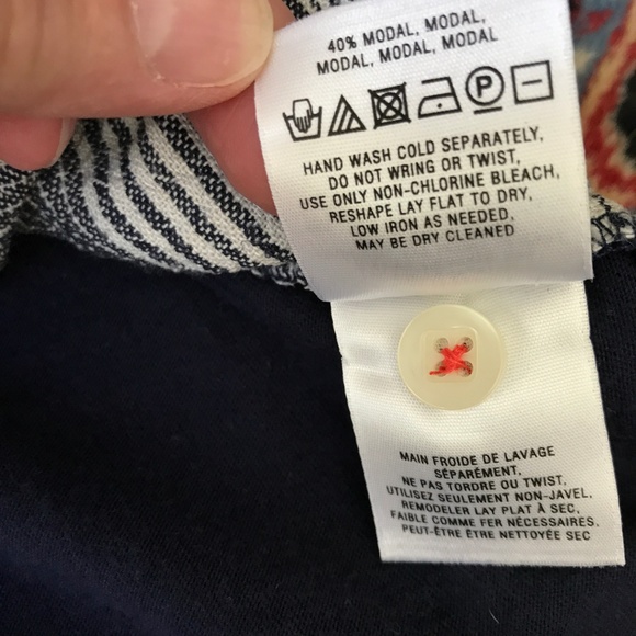 Anthro 9 H15 STCL Striped Linen Cotton Tunic small - Picture 7 of 7